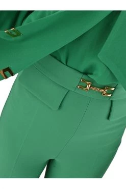 Elisabetta Franchi Vrijetijds Broeken Trousers Pa02326e2-p26 Green