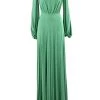 Elisabetta Franchi Maxi Jurken Dress Ab26027e2-p26 Green