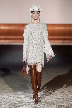 Elisabetta Franchi Feestjurken Charleston Dress Beige -Elisabetta Franchi Winkel f29b2f49ef2dfa961d92589d4abd8c1b