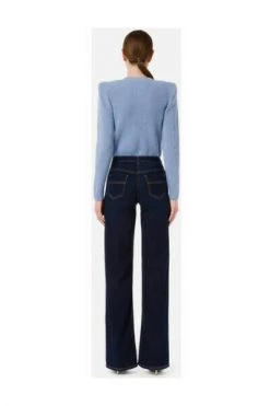 Elisabetta Franchi Flared Jeans Blue -Elisabetta Franchi Winkel f41682c8f658469d7f1c530eae2c5bb3