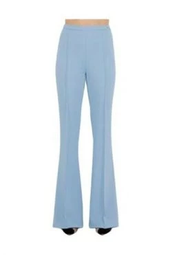 Elisabetta Franchi Wijde Broeken Trousers Blue
