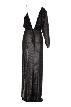 Elisabetta Franchi Maxi Jurken Maxi Dresses Black