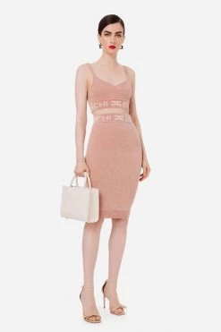 Elisabetta Franchi Midirokken Midi Skirts Pink