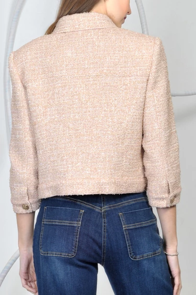 Elisabetta Franchi Blazers Tweed Jackets Beige 1 Elisabetta Franchi Blazers Tweed Jackets Beige