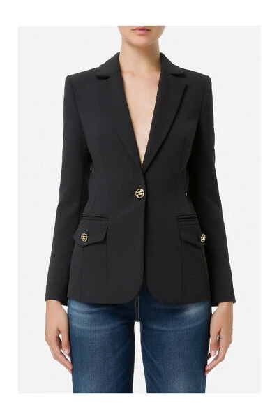 Elisabetta Franchi Business Blazers BLAZER Black 3 Elisabetta Franchi Business Blazers BLAZER Black - Afbeelding 3