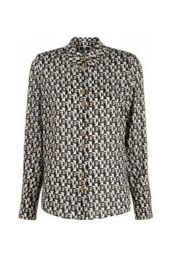 Elisabetta Franchi Longsleeve Shirts Camicia CA00726E2 Black