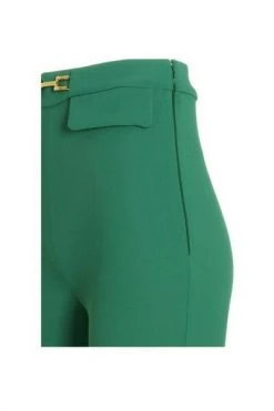 Elisabetta Franchi Pantalons Slim-fit Trousers Green 5 Elisabetta Franchi Pantalons Slim-fit Trousers Green -Elisabetta Franchi Winkel f60ffb47b1e9b5436d660c031f108d13