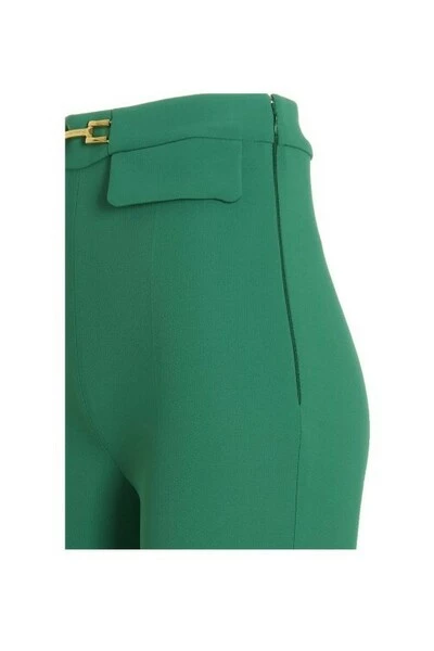 Elisabetta Franchi Pantalons Slim-fit Trousers Green 3 Elisabetta Franchi Pantalons Slim-fit Trousers Green - Afbeelding 3