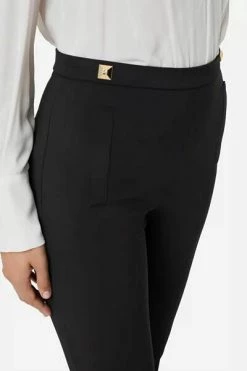 Elisabetta Franchi Pantalons Straight Trousers Black -Elisabetta Franchi Winkel f698310d001fa80b1f5e3cdf9131e622