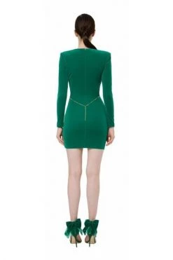 Elisabetta Franchi Casual Jurken Short Dresses Green