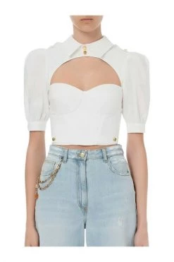 Elisabetta Franchi Blouses Camicia White