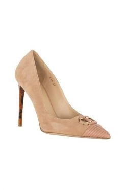 Elisabetta Franchi Pumps With Turtle-Effect Heel Pink