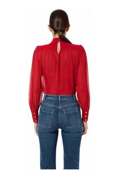 Elisabetta Franchi Longsleeve Shirts Shirts Red 3 Elisabetta Franchi Longsleeve Shirts Shirts Red - Afbeelding 3