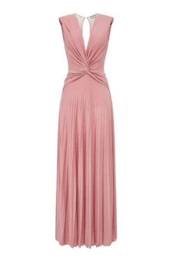 Elisabetta Franchi Jurken Red Carpet Dress With Lurex Drape Pink -Elisabetta Franchi Winkel f825a8df5c9ae9a17d3e9fb46f1ee1d4
