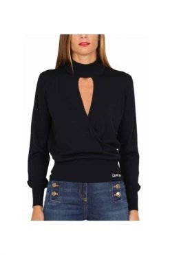 Elisabetta Franchi Blouses Sweatshirts ; Hoodies Black -Elisabetta Franchi Winkel f89c2b10e4115b611a2a05b2f497a7fa