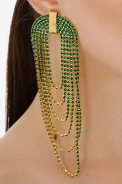 Elisabetta Franchi Oorbellen Earrings Green