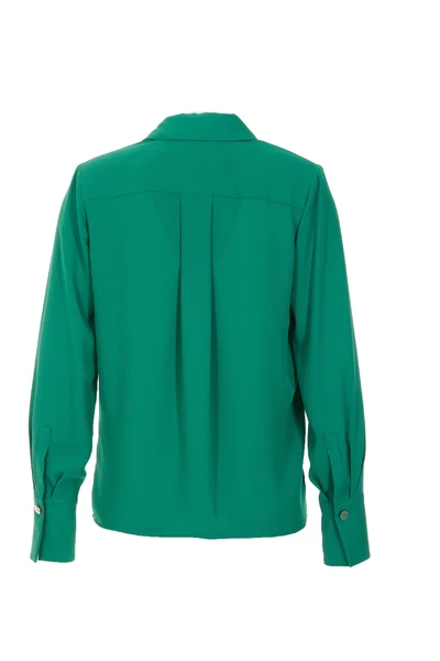 Elisabetta Franchi Longsleeve Shirts Shirts Green 4 Elisabetta Franchi Longsleeve Shirts Shirts Green - Afbeelding 4