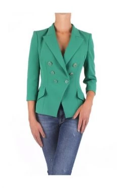 Elisabetta Franchi Blazers Jacket Green -Elisabetta Franchi Winkel f8e21b0aaade37e8e8929bd75494fd28