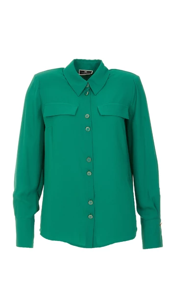 Elisabetta Franchi Longsleeve Shirts Shirts Green 1 Elisabetta Franchi Longsleeve Shirts Shirts Green