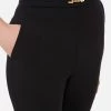 Elisabetta Franchi Broeken Double Crepe Pitillo Pants Black