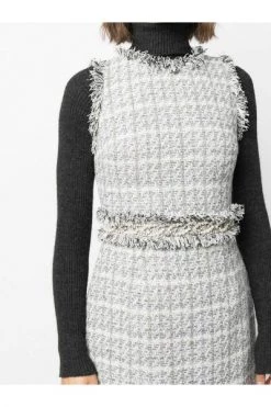 Elisabetta Franchi Casual Jurken Mini Dress In Check Print Tweed White 10 Elisabetta Franchi Casual Jurken Mini Dress In Check Print Tweed White -Elisabetta Franchi Winkel f92057984d8d1e7f4e36dab15b76b593