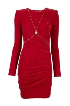 Elisabetta Franchi Casual Jurken Short Dresses Red