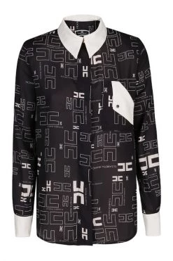 Elisabetta Franchi Longsleeve Shirts Shirt Black -Elisabetta Franchi Winkel f9841e2a054f142b687e4a710f1e42fe