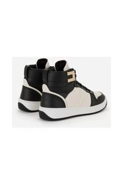 Elisabetta Franchi High-top Sneakers With Logo Black