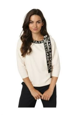 Elisabetta Franchi Hoodies & Sweatvesten Sweatshirts Beige