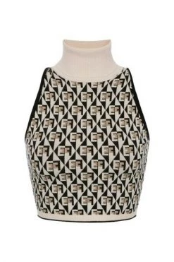 Elisabetta Franchi Coltruien Top Black