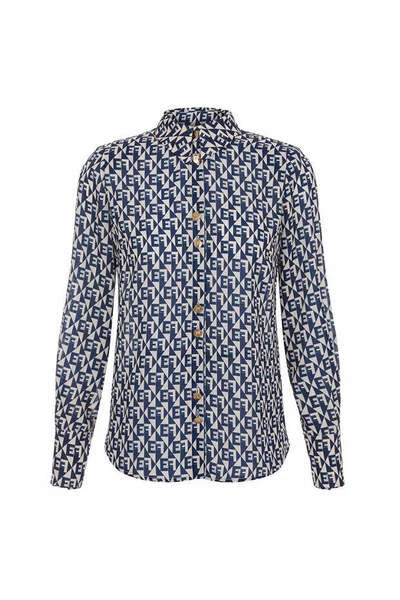 Elisabetta Franchi Longsleeve Shirts SHIRT Blue 1 Elisabetta Franchi Longsleeve Shirts SHIRT Blue
