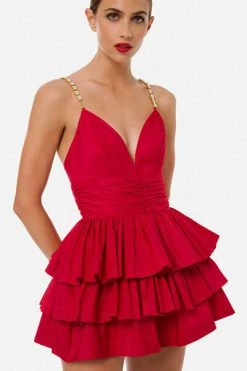 Elisabetta Franchi Feestjurken Party Dresses Pink -Elisabetta Franchi Winkel fb0fa1efa90bb2c024486fc9c1023ad3