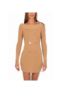 Elisabetta Franchi Casual Jurken Dresses Brown -Elisabetta Franchi Winkel fbf50f565266ad8da6fa7e8b711982e8