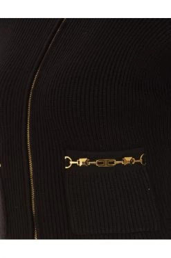 Elisabetta Franchi Vesten Micro Cardigan Black -Elisabetta Franchi Winkel fc73ae3359599e7b62adb37c478be341