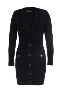 Elisabetta Franchi Casual Jurken Dress Black