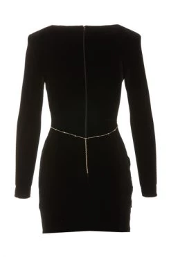 Elisabetta Franchi Casual Jurken Slim Fit Mini Dress With Body Chain Black -Elisabetta Franchi Winkel fd047f0009bfb68fc360292838a7938d