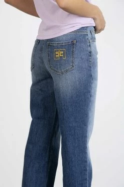 Elisabetta Franchi Straight Jeans JEANS Blue -Elisabetta Franchi Winkel fd3058933855aabab87ccff19f534214