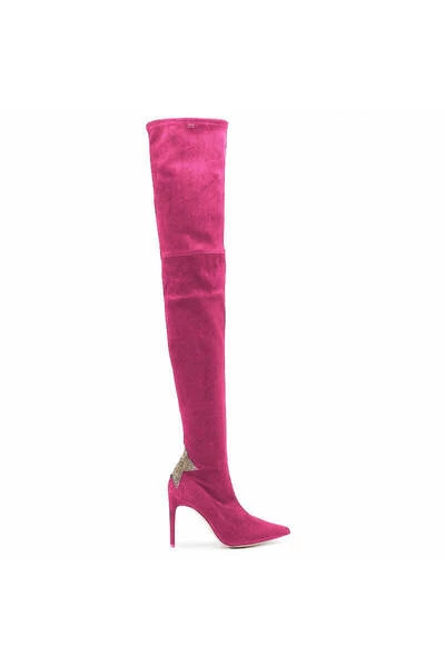 Elisabetta Franchi Enkellaarsjes Heeled Boots Pink 6 Elisabetta Franchi Enkellaarsjes Heeled Boots Pink - Afbeelding 6