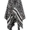 Elisabetta Franchi Poncho's Capes Black