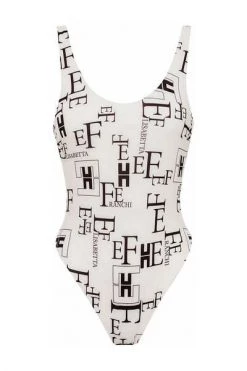 Elisabetta Franchi Badpakken Sea Clothing White