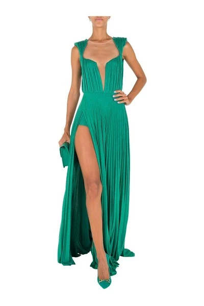 Elisabetta Franchi Jurken Gowns Green 1 Elisabetta Franchi Jurken Gowns Green