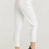 Elisabetta Franchi Wijde Broeken Tapered Pants White