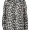 Elisabetta Franchi Longsleeve Shirts DIAMOND PRINT SHIRT Black