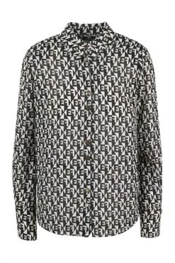 Elisabetta Franchi Longsleeve Shirts DIAMOND PRINT SHIRT Black