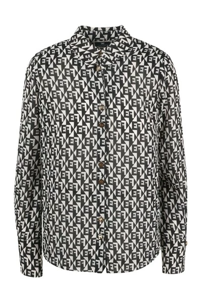Elisabetta Franchi Longsleeve Shirts DIAMOND PRINT SHIRT Black 1 Elisabetta Franchi Longsleeve Shirts DIAMOND PRINT SHIRT Black