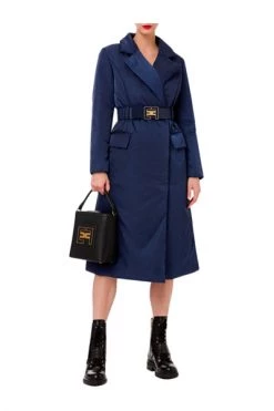 Elisabetta Franchi Trenchcoats & Mantels Trench Coats Blue -Elisabetta Franchi Winkel fe3bd4bbdf84fb12798caee354f7cd9e