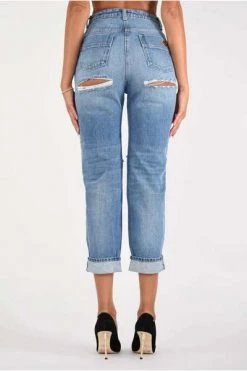 Elisabetta Franchi Cropped Jeans Blue